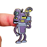 Self Loathing Robots Hard Enamel Ltd Edition Pin