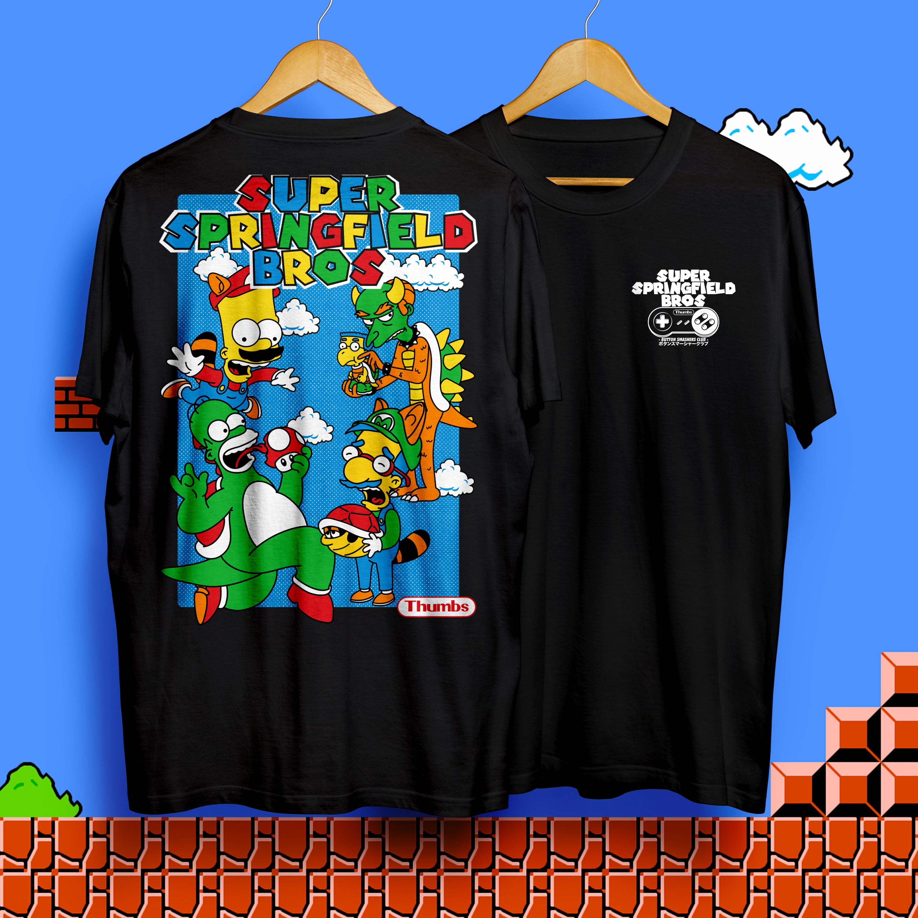 Super Springfield Bros T-Shirt Black