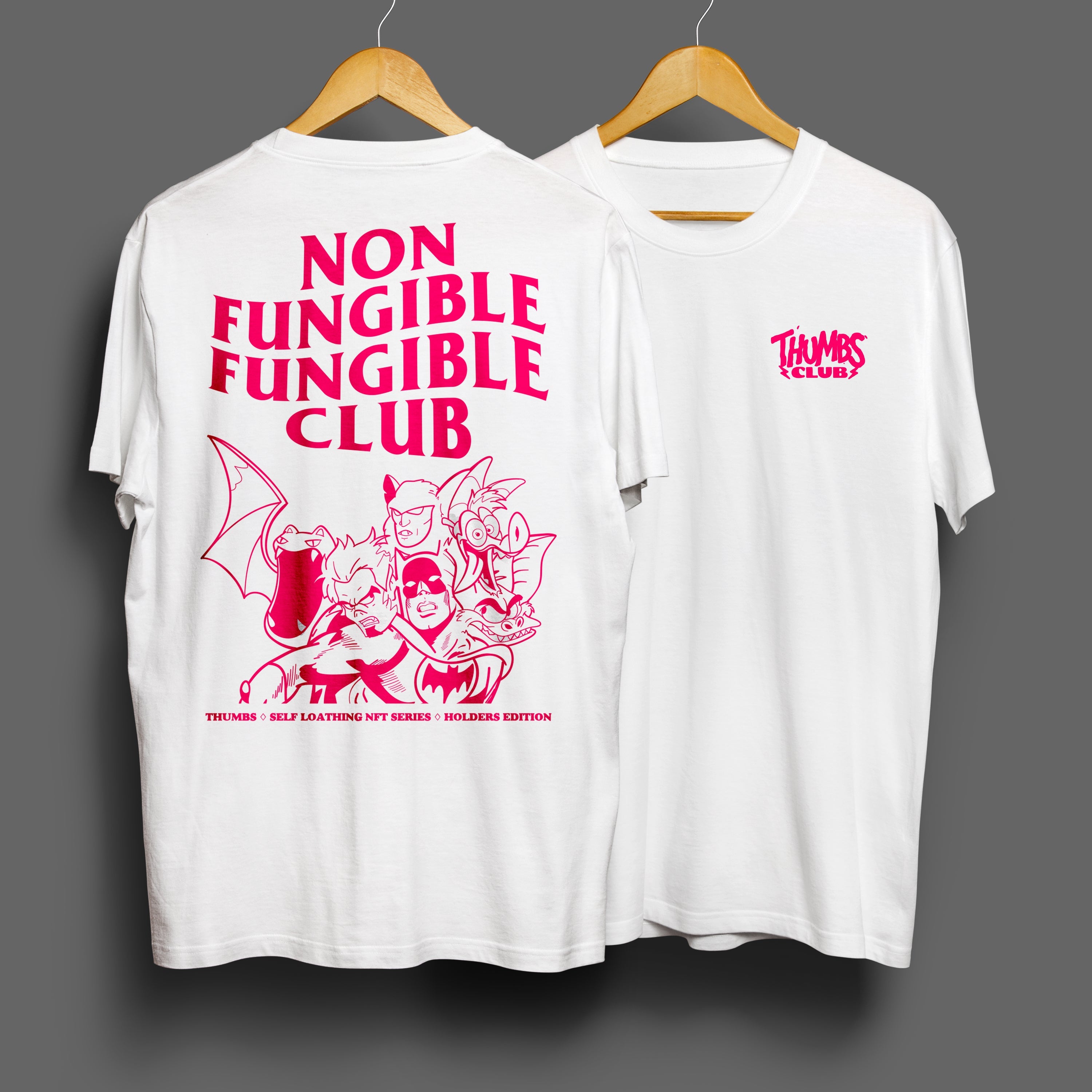 Thumbs Club Non Fungible Club T-Shirt Wht