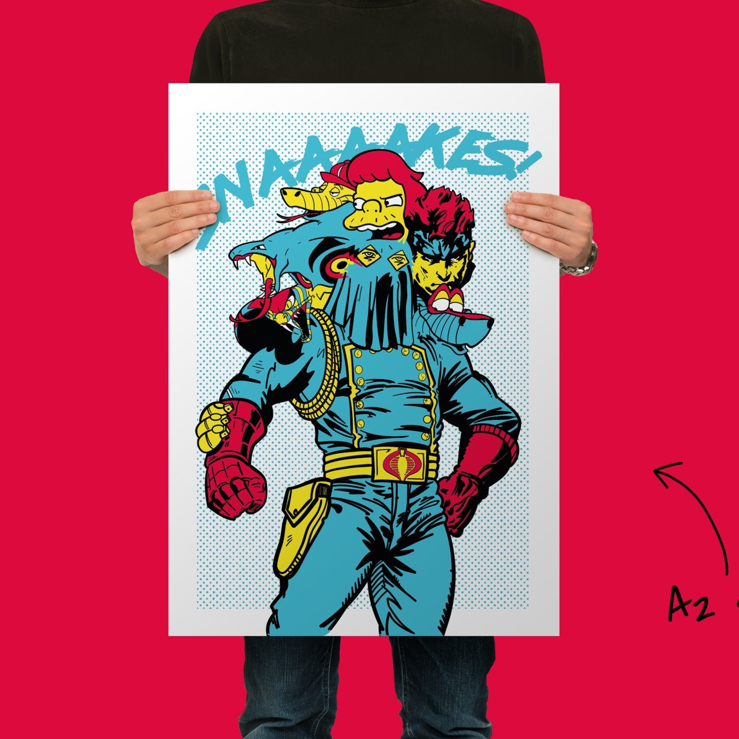 Self Loathing Snakes "Seconds" Art Print - A2 Size